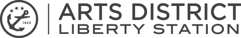 ARTS DISTRICT Liberty Station - Horizontal Full Logo Grey