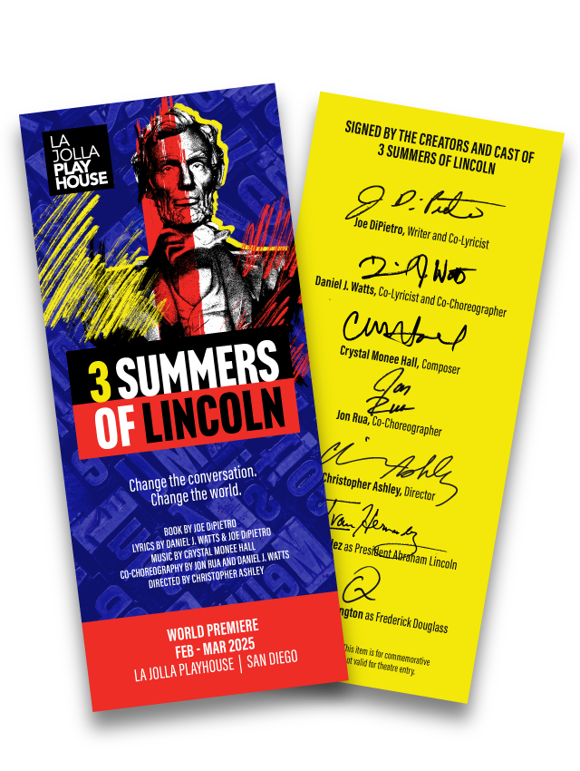 Sample of 3 Summers of Lincoln Souvenir Tickets