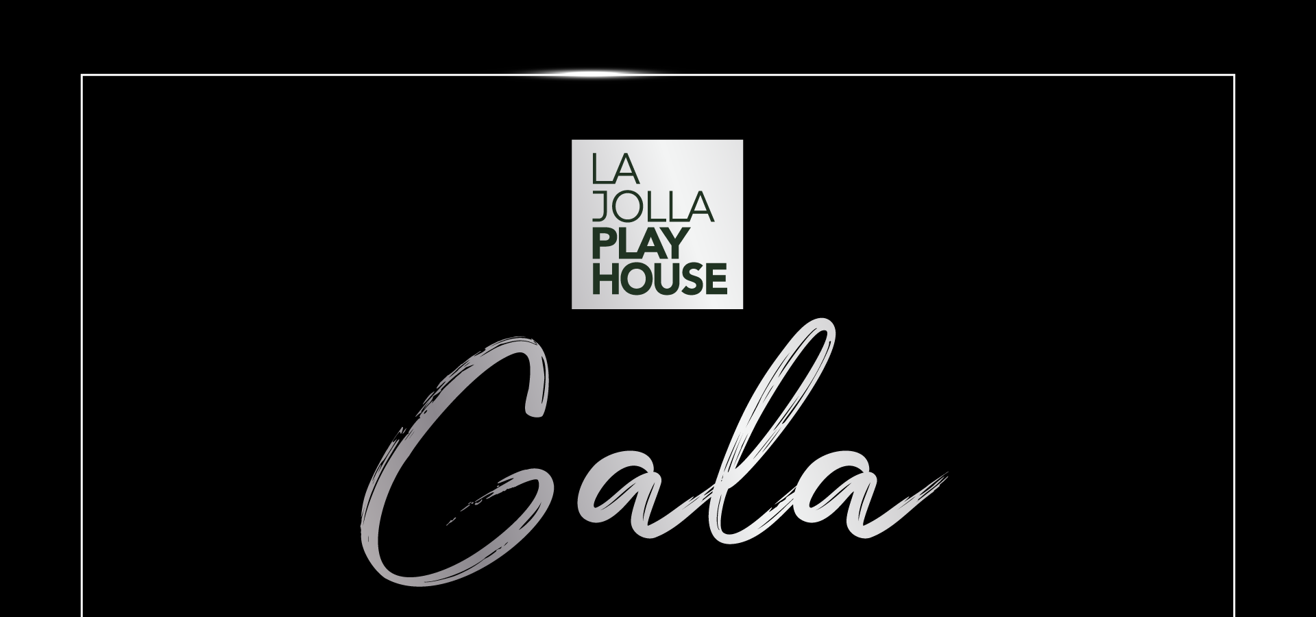 La Jolla Playhouse Gala logo on black background