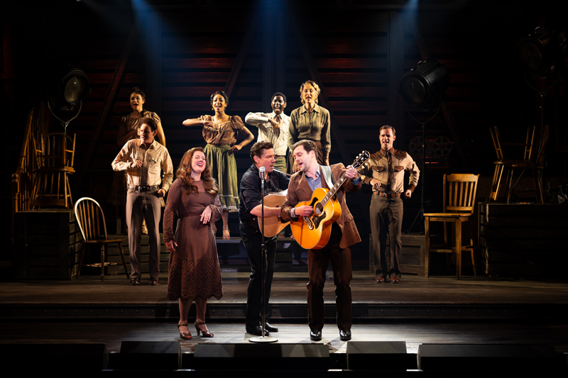 The cast of La Jolla Playhouse’s world-premiere production of THE BALLAD OF JOHNNY AND JUNE; photo by Rich Soublet II.