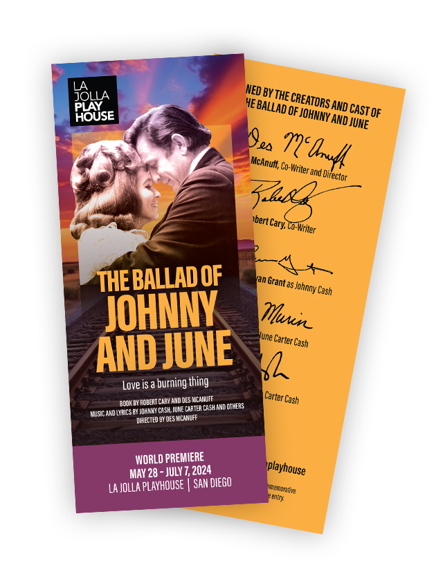 Sample of Johnny and June Souvenir Tickets