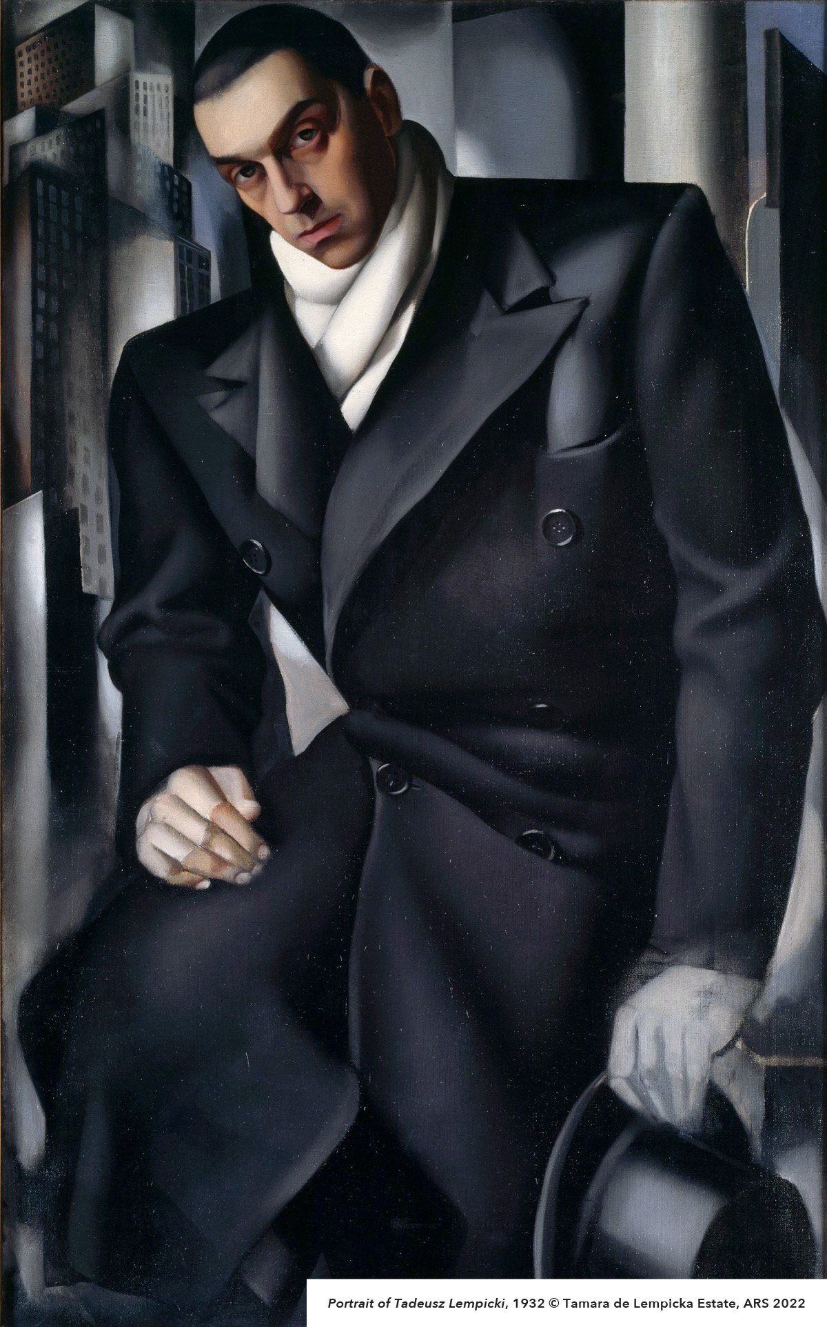 Portrait of Tadeusz Lempicki, 1932 ©️ Tamara de Lempicka Estate, ARS 2022; Copy used courtesy of Tamaradelempickaestate.com