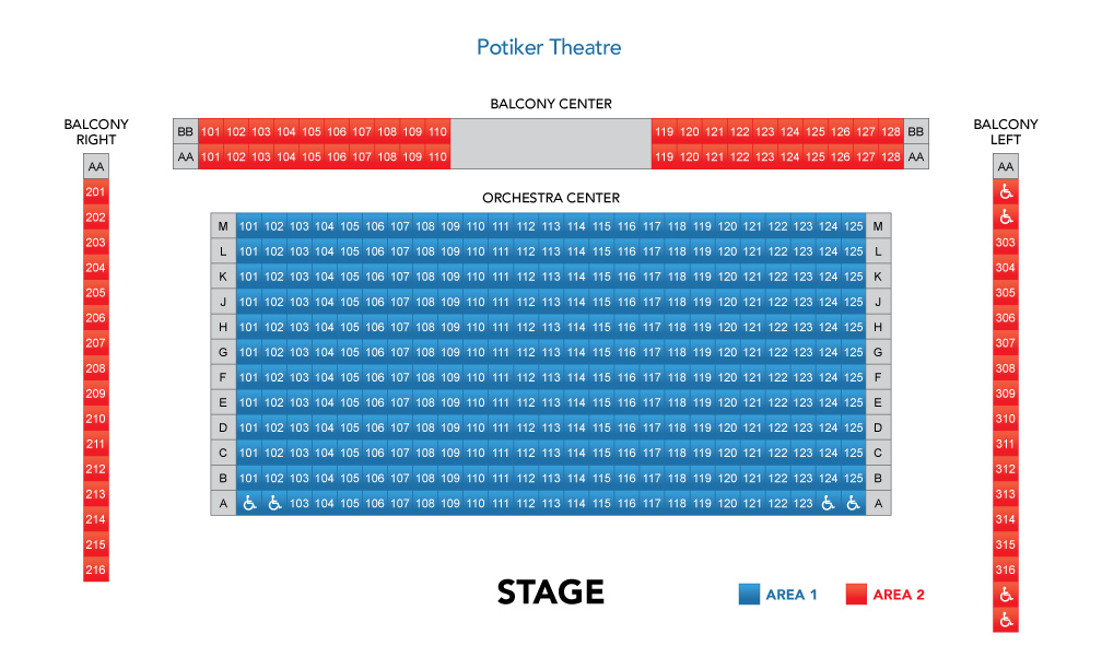 Potiker Theatre venue map