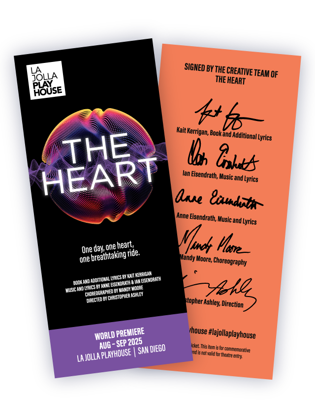 Sample of THE HEART Souvenir Tickets